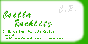 csilla rochlitz business card